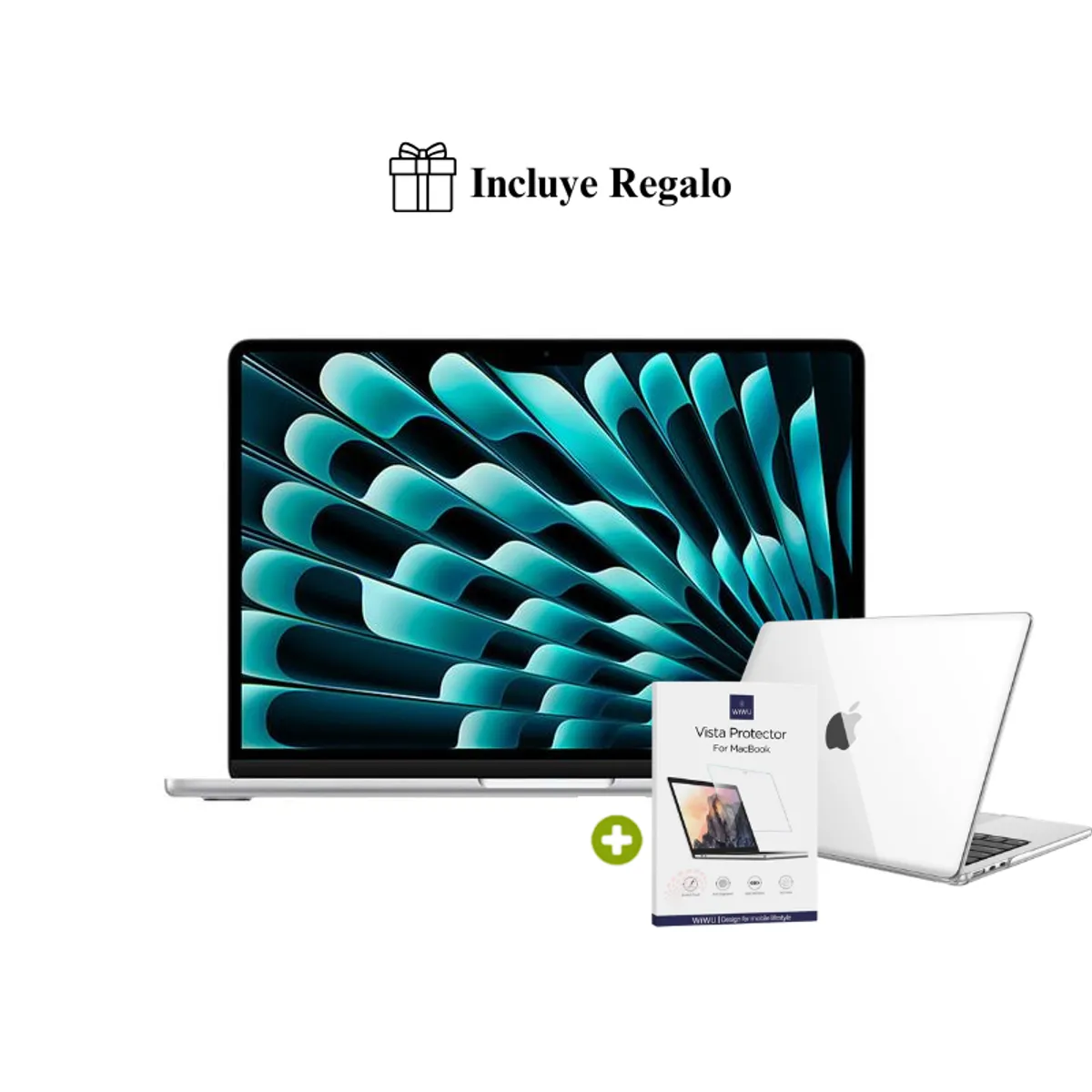 APPLE - Apple MacBook Air 13” M5 16GB RAM 512GB SSD (Teclado Inglés) Silver 2026 + Regalo