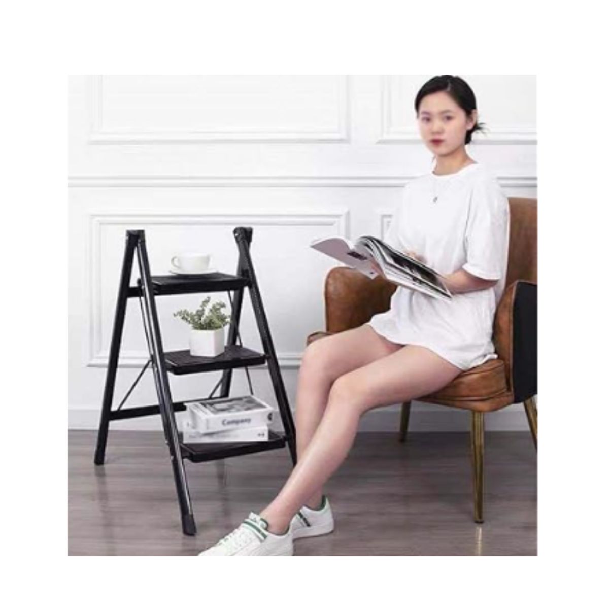 CUTE - ESCALERA DE ACERO TIJERA 3 NIVELES