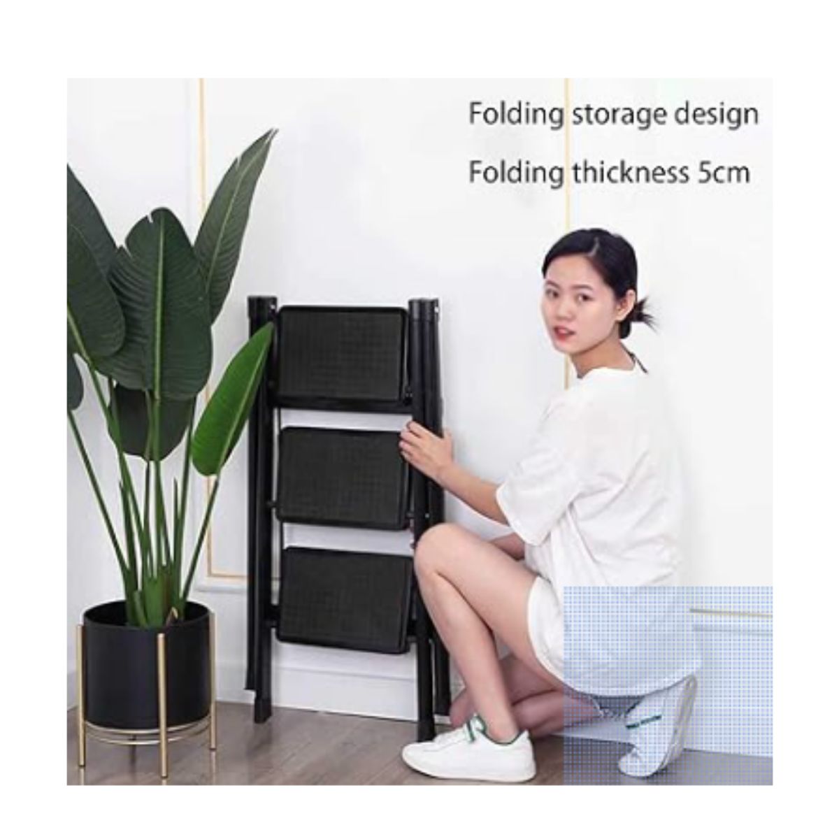 CUTE - ESCALERA DE ACERO TIJERA 3 NIVELES