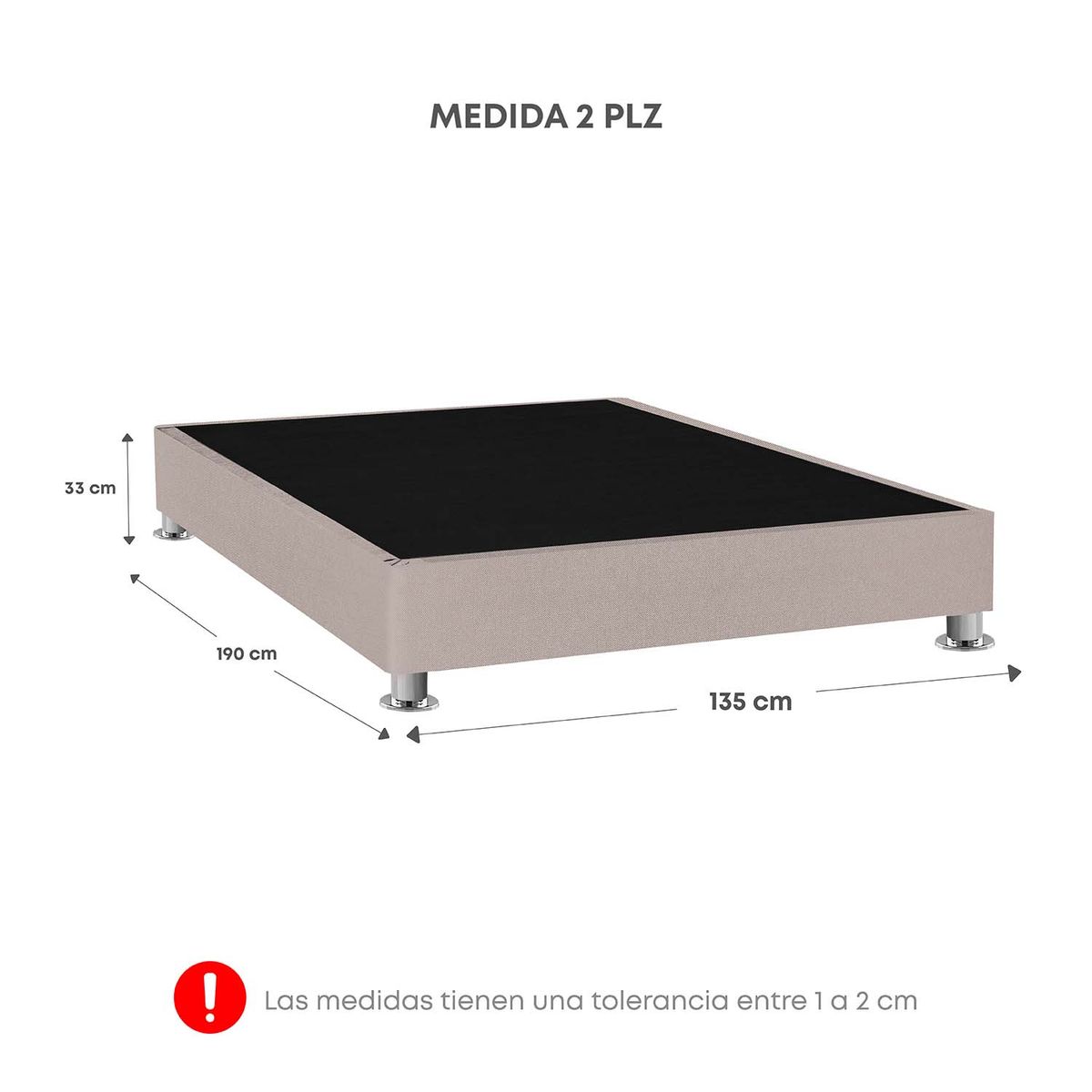 FORLI - Dormitorio Igneo Beige 2 Plz + 02 Veladores