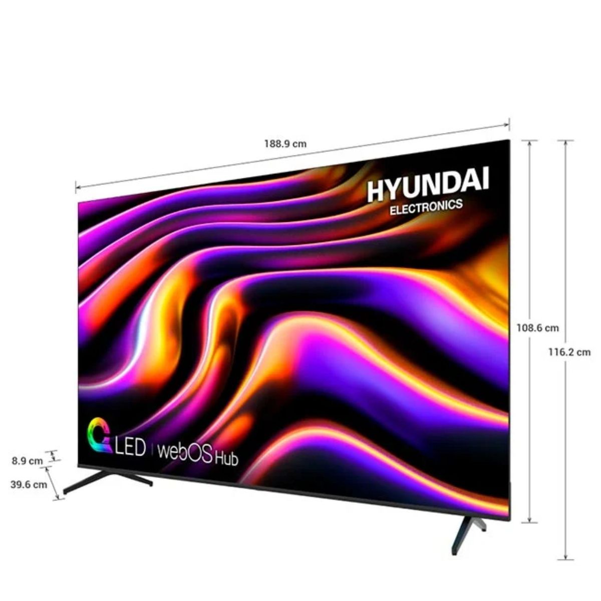 HYUNDAI - Televisor Hyundai QLED 85 4K UHD webOS Modelo HYLED8502QW4KM