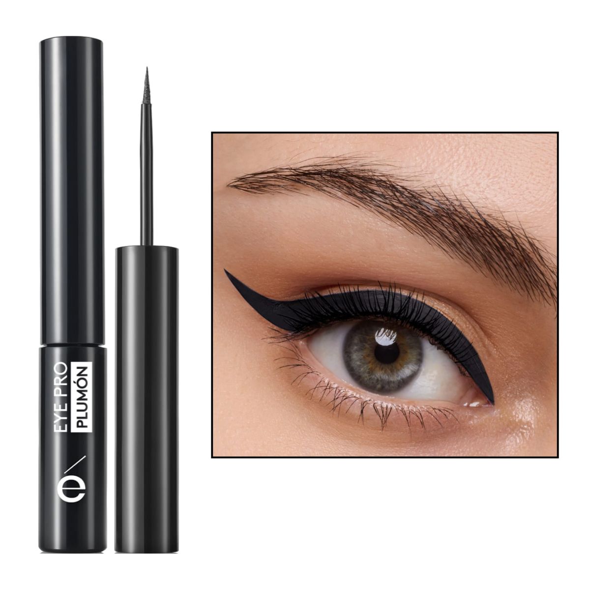ESIKA - Delineador liquido punta plumón ésika negro a prueba de agua eye pro