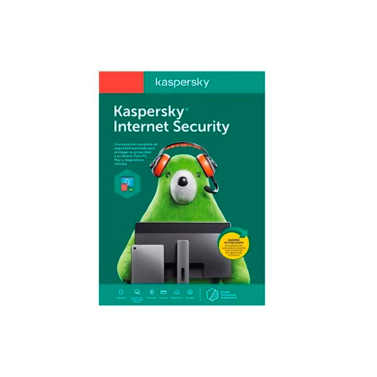 KASPERSKY - ANTIVIRUS KASPERSKY INTERNET SECURITY 1PC 18 MESES P-N 7708927357605