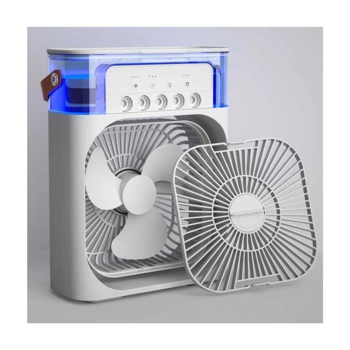 GENERICO - Mini Ventilador Eléctrico Doble Función Humificador Portátil