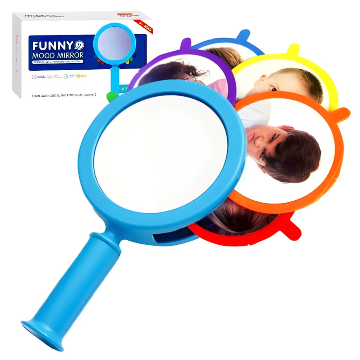 GENERICO - Espejo de Emociones para Niños Juego Educativo Socioemocional