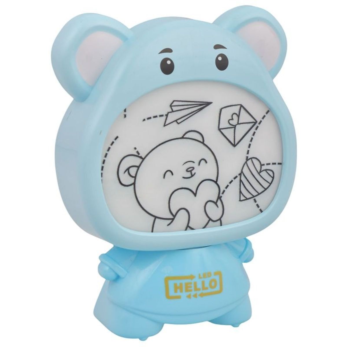 GENERICO - Lámpara De Noche Con Luz Led Infantil Diseño Hipopótamo Azul