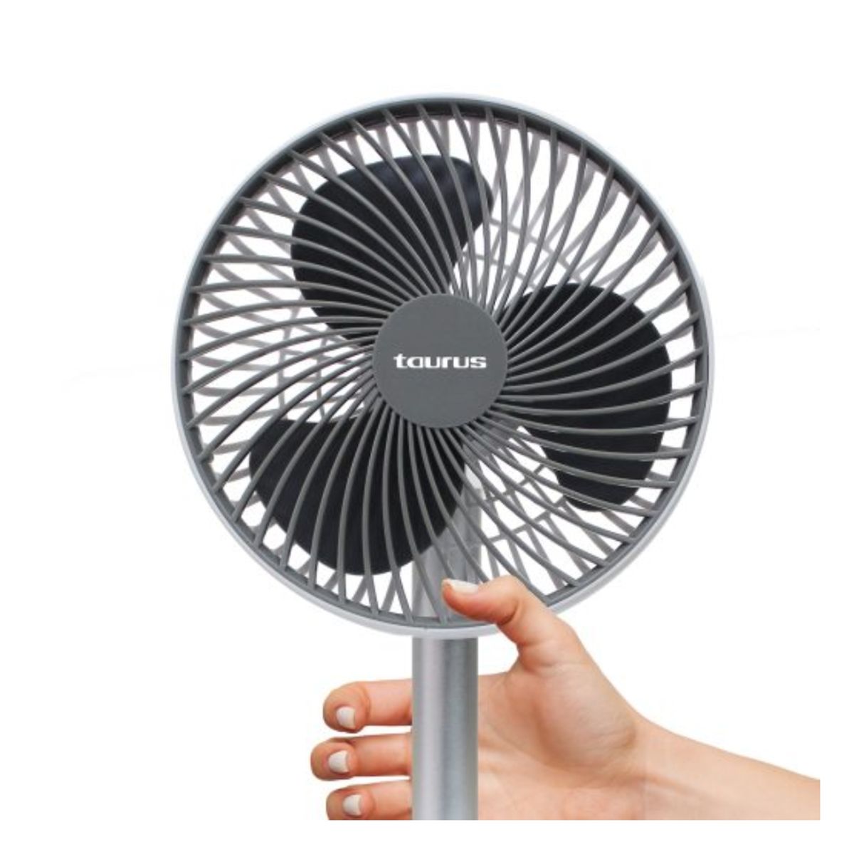 TAURUS - Ventilador Portátil de Escritorio Taurus Austro Recargable 6” con 4 Velocidades y USB-C