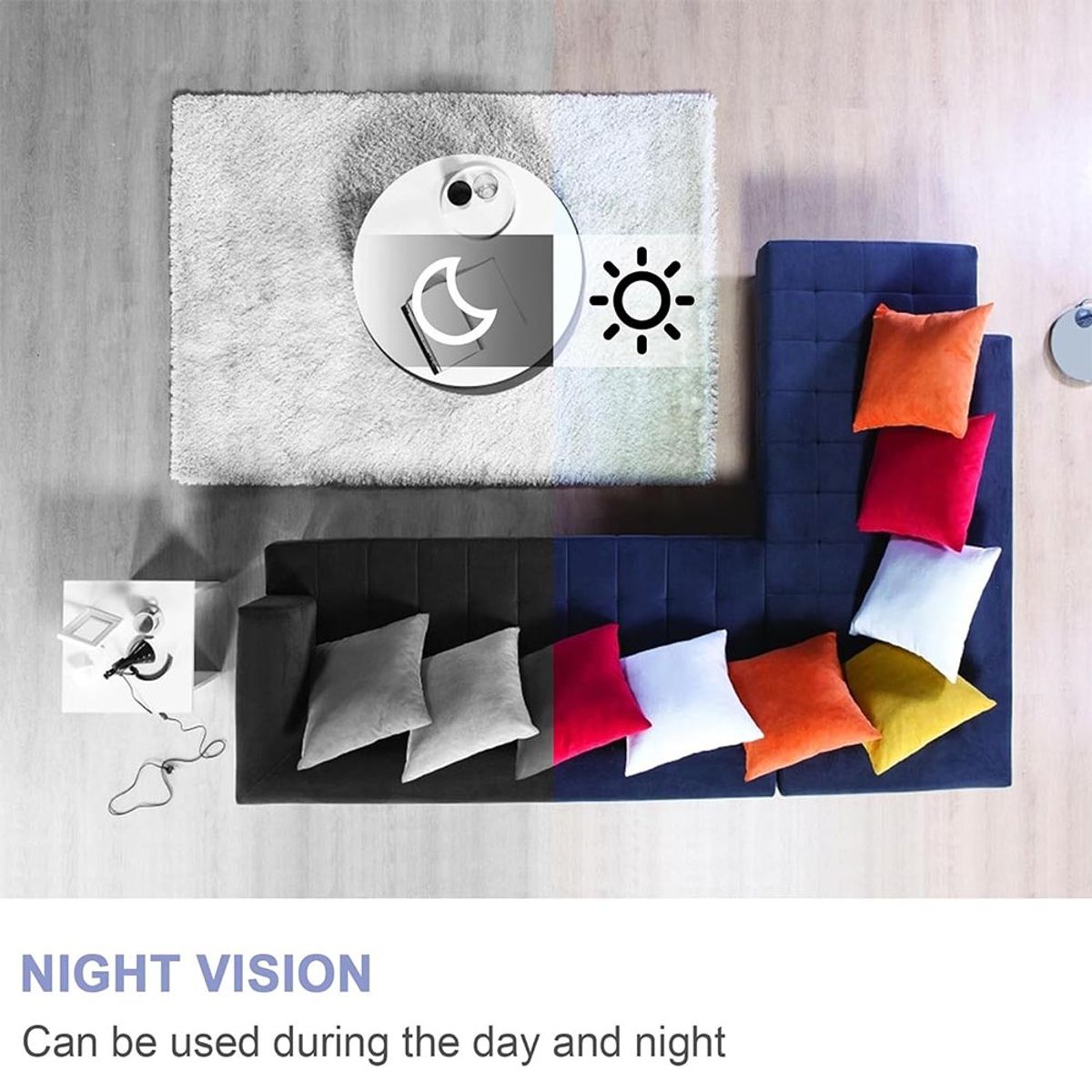 MN ELECTRONICS - Cámara Espía Tipo Detector de Humo Wifi WC003