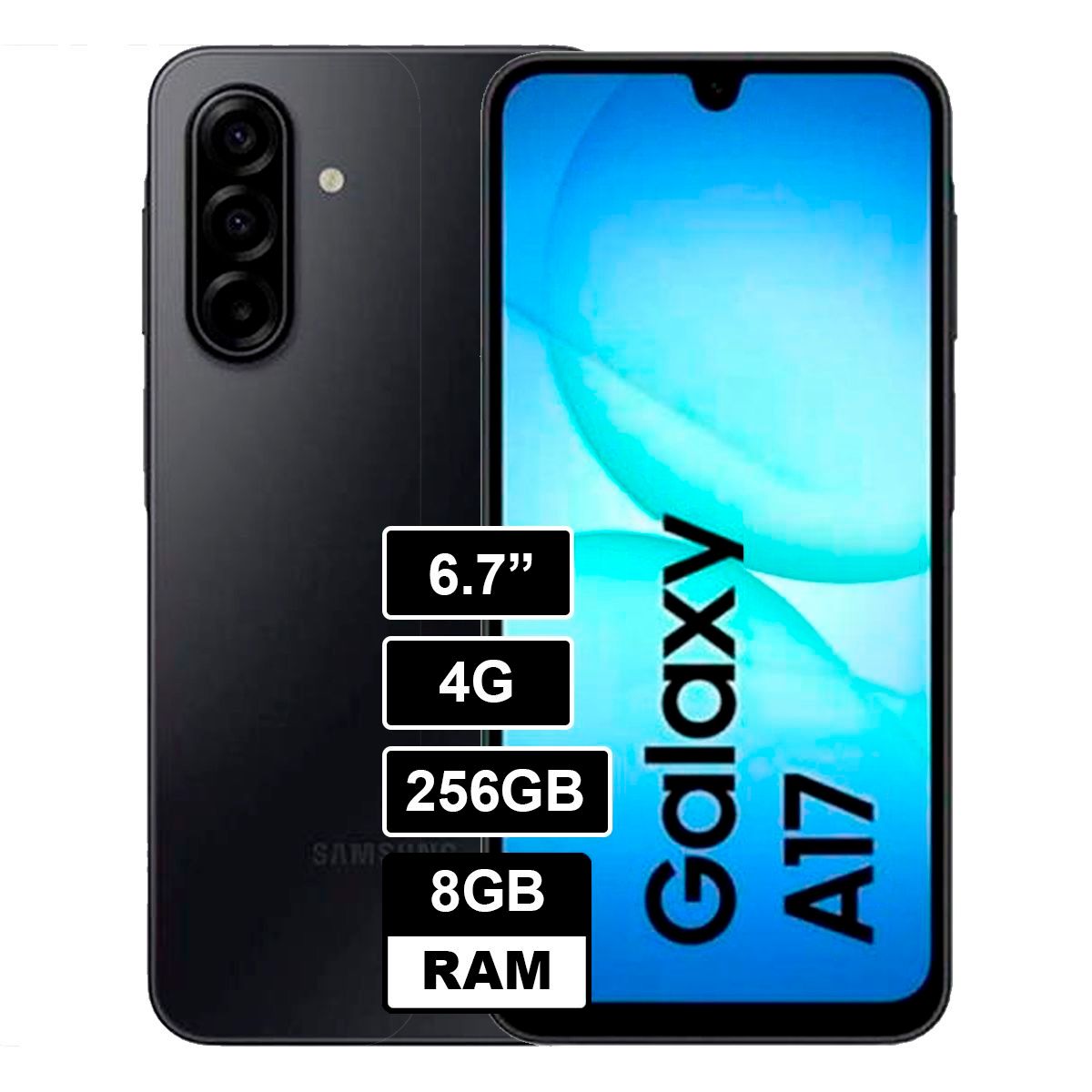 SAMSUNG - Smartphone galaxy A17 4G 8GB 256GB NEGRO