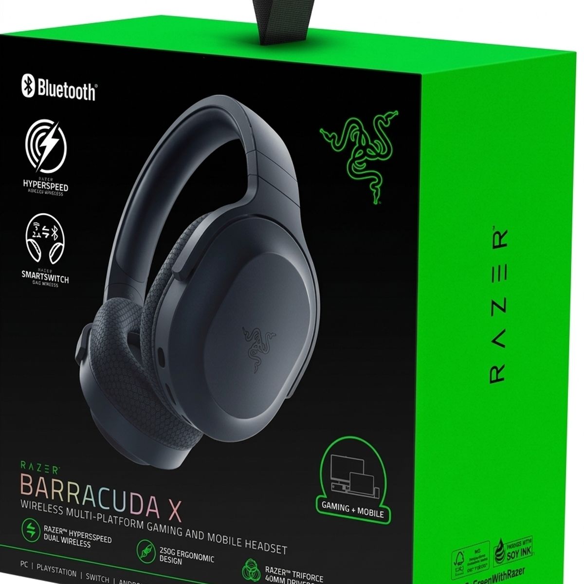 RAZER - audifono gamer Razer barracuda x Bluetooth inalambrico 7.1 negro