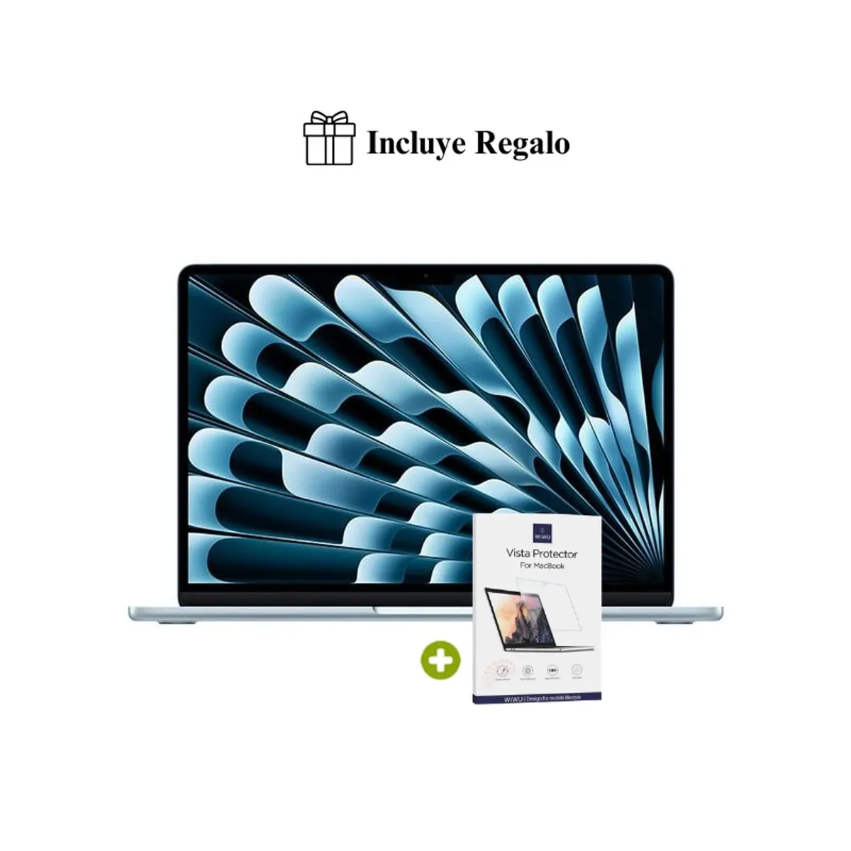 APPLE - Nueva MacBook Air M5 13” 16GB RAM + 512GB (Teclado Ingles) - Sky Blue 2026 + Regalo