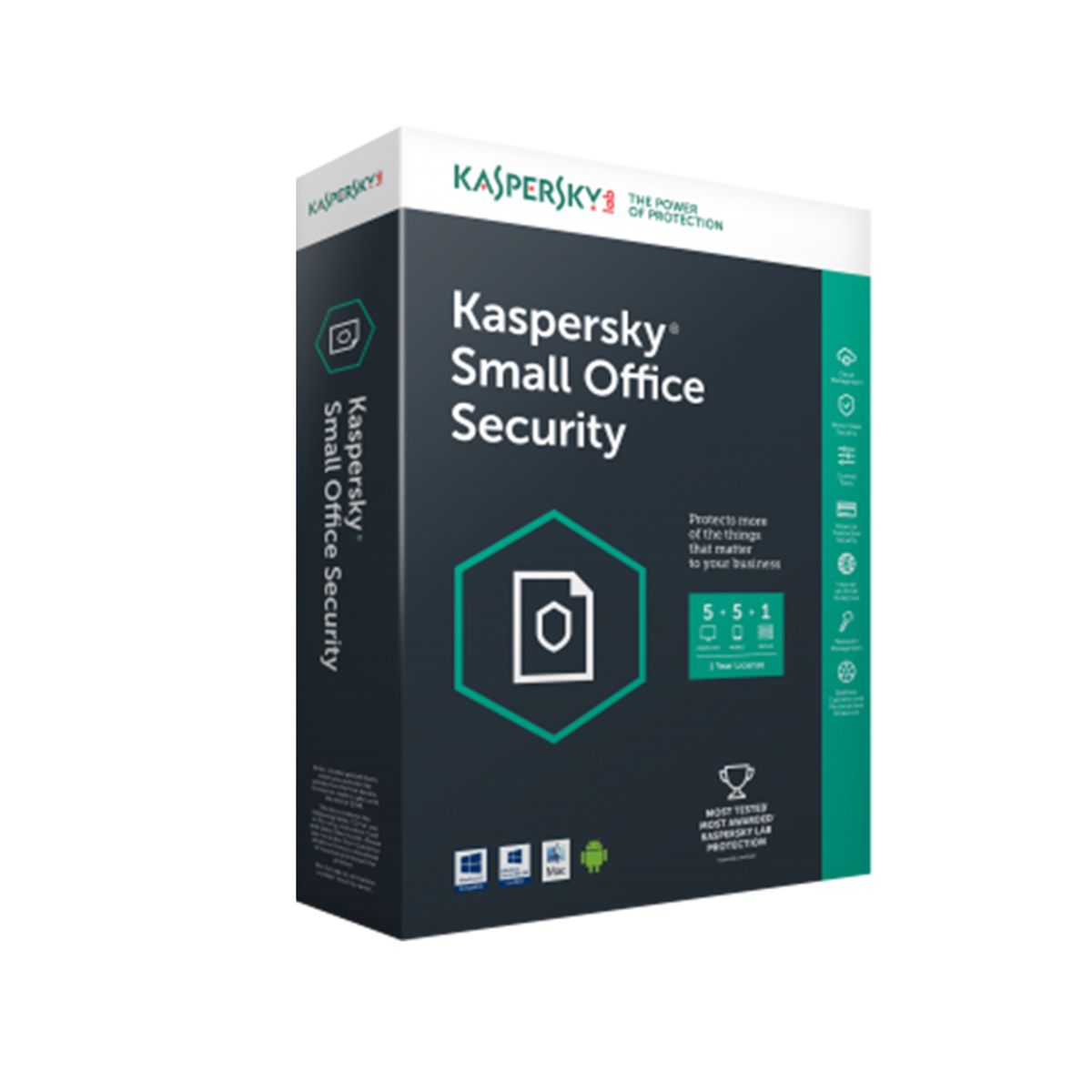 KASPERSKY - ANTIVIRUS KASPERSKY SMALL OFFICE SECURITY 1SERVIDOR-5MOVIL-5PC