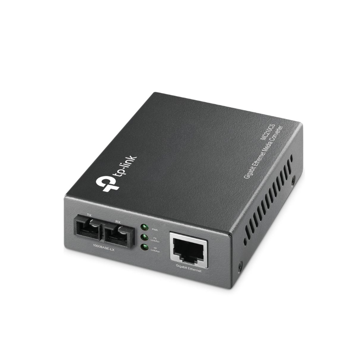 TP LINK - CONVERTIDOR TP-LINK MC210CS RJ45 A FIBRA  1000MBPS P-N MC210CS