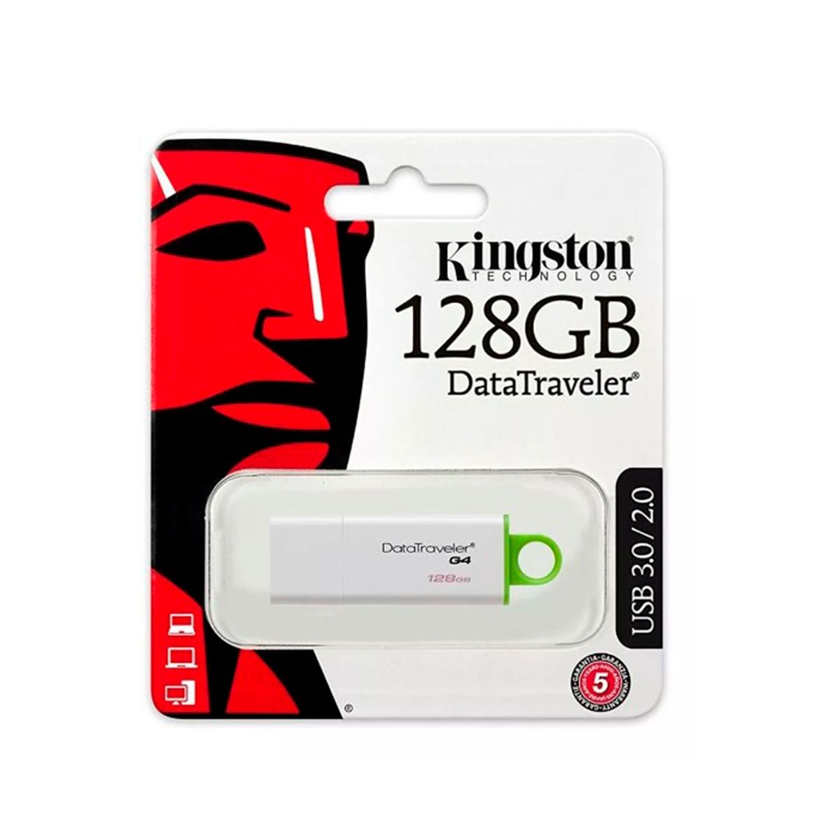 KINGSTON - MEMORIA USB KINGSTON 128GB DATATRAVELER G4 USB 3.1 P-N DTIG4-128GB
