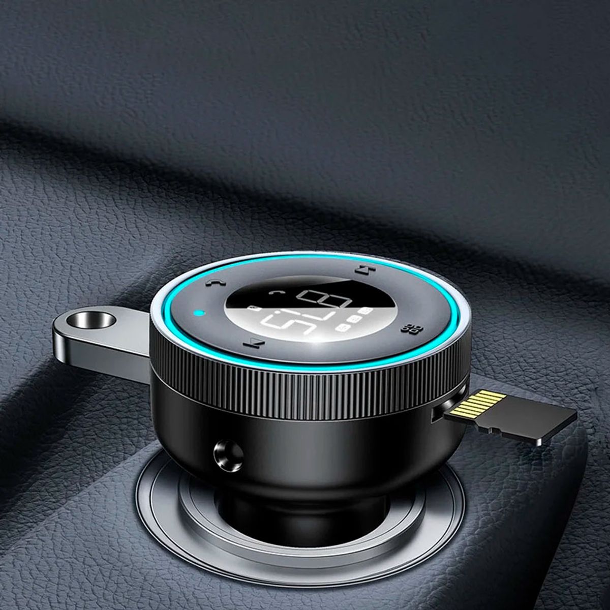 BASEUS - Transmisor Fm Mp3 Baseus Bluetooth 5.0 Cargador Auto 2 Usb
