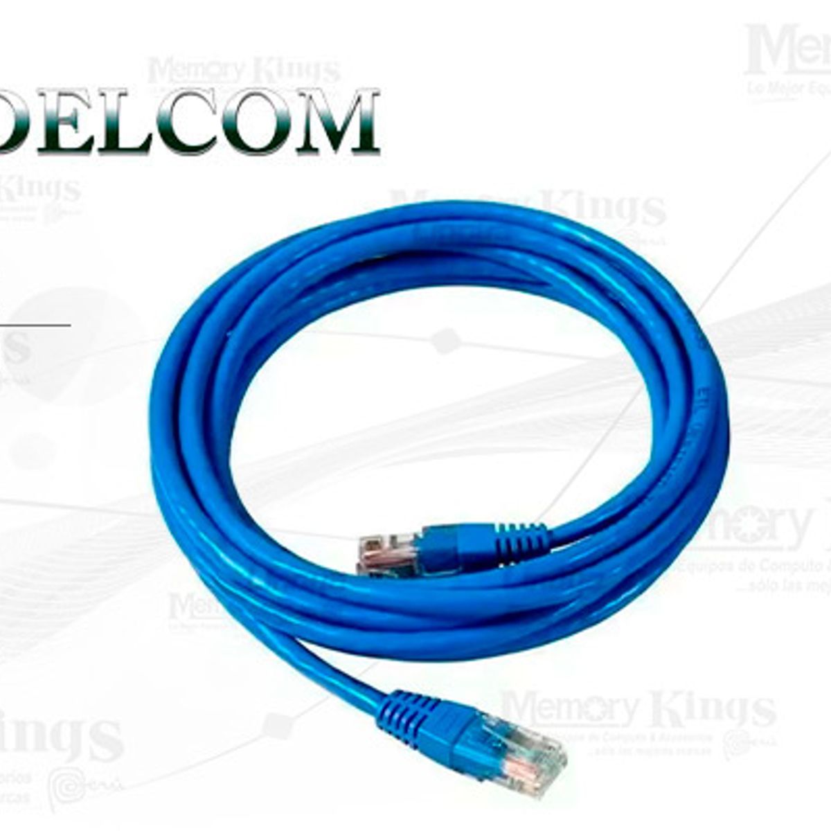 GENERICO - Cable de Red Patch Cord Cat6 Delcom 2m Azul
