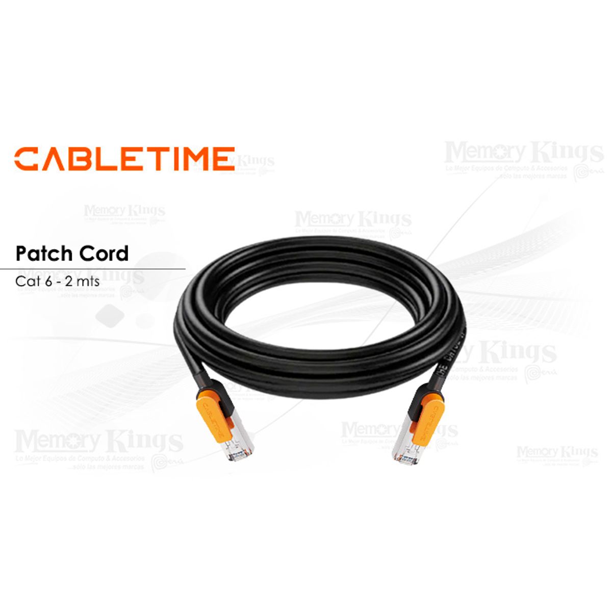 GENERICO - Cable de Red Patch Cord Cat6 Cabletime CN61L 2m
