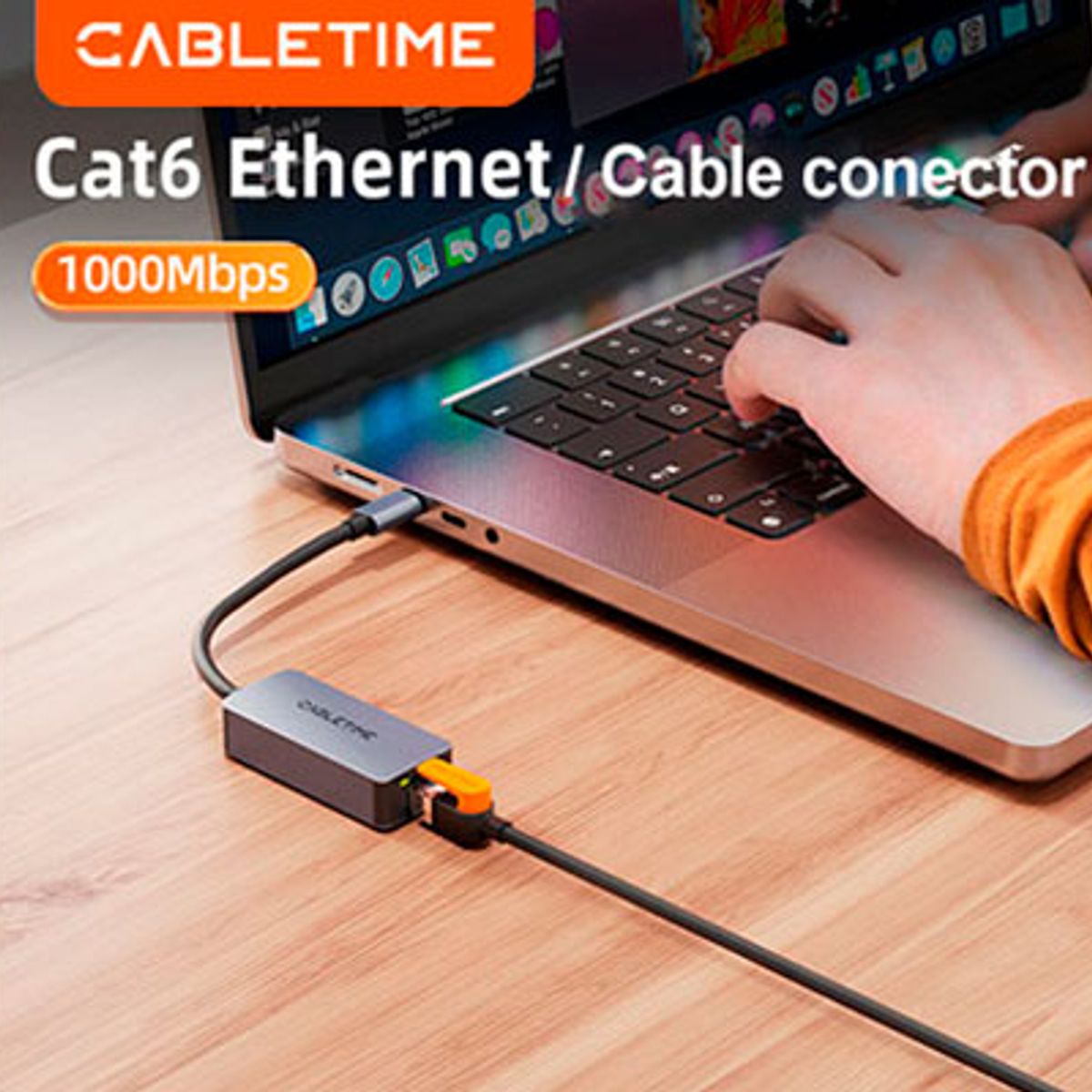 GENERICO - Cable de Red Patch Cord Cat6 Cabletime CN61L 2m
