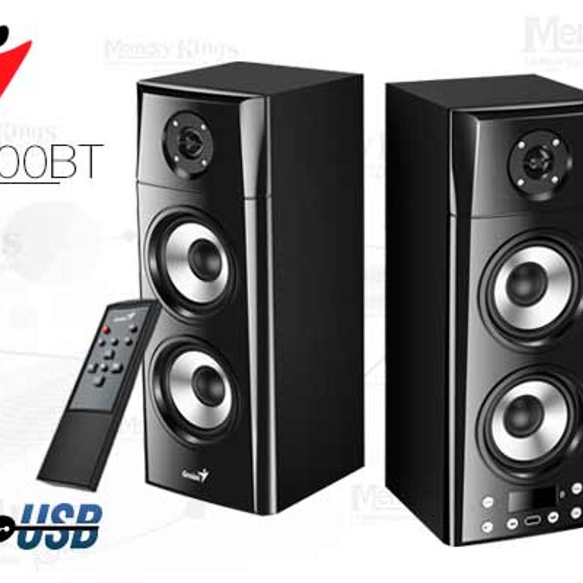 GENIUS - Parlante 2.0 Genius SP-HF2800BT 60W Bluetooth Negro