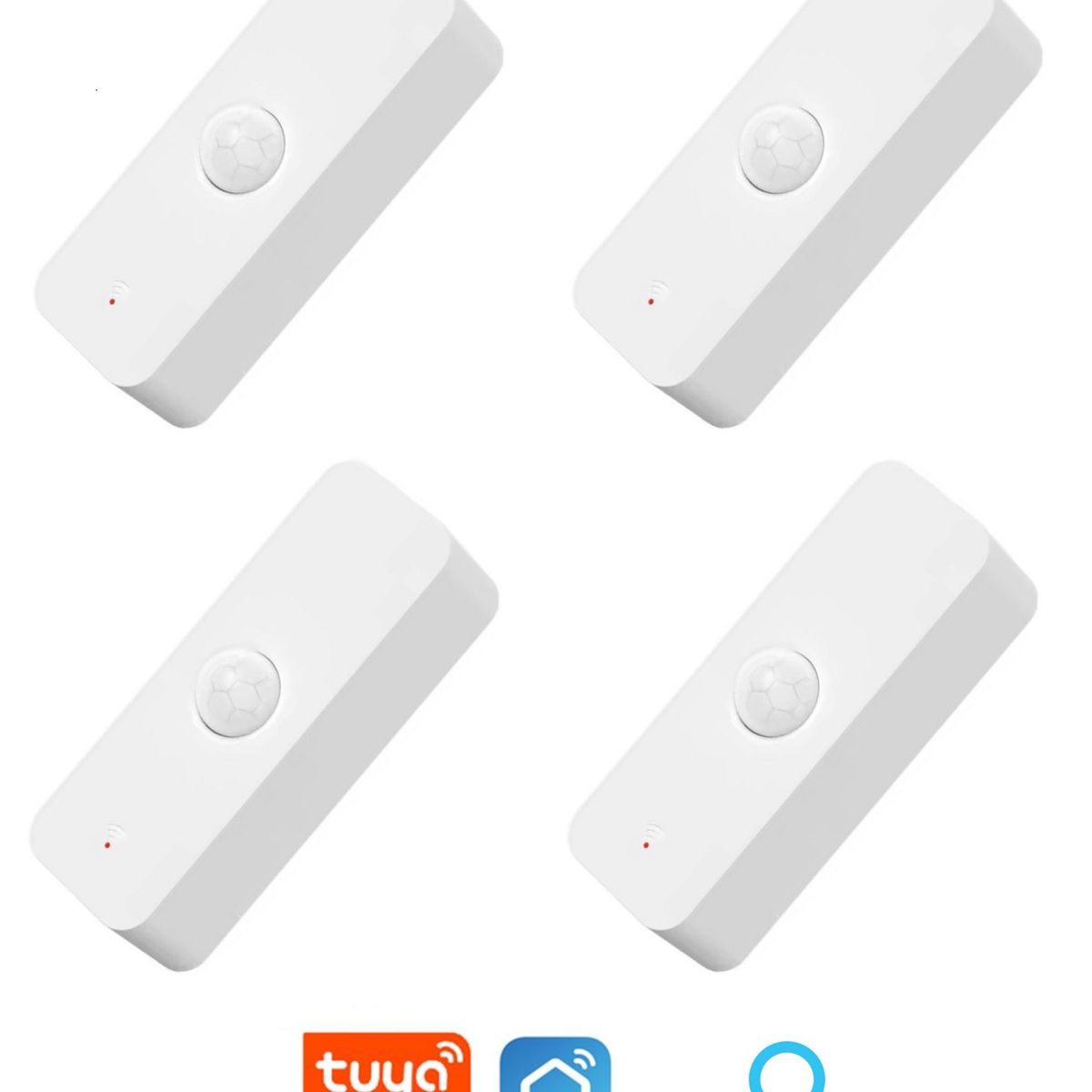 OEM - Sensor de Movimiento Smart WIFI Pack x 4 compatible con Alexa