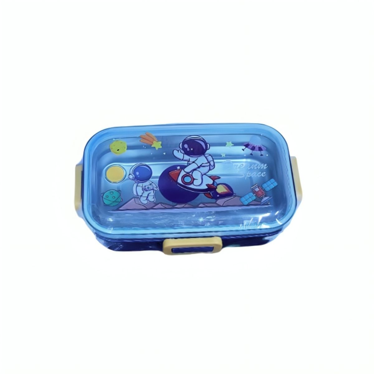 GENERICO - Táper Lunch Box Dream Space de Acero Inoxidable con Cubierto para Lonchera Niños