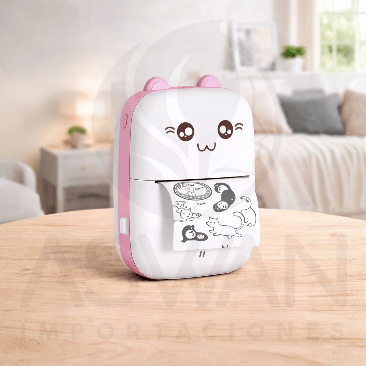 GENERICO - Mini Impresora Kawaii Portátil Rosado