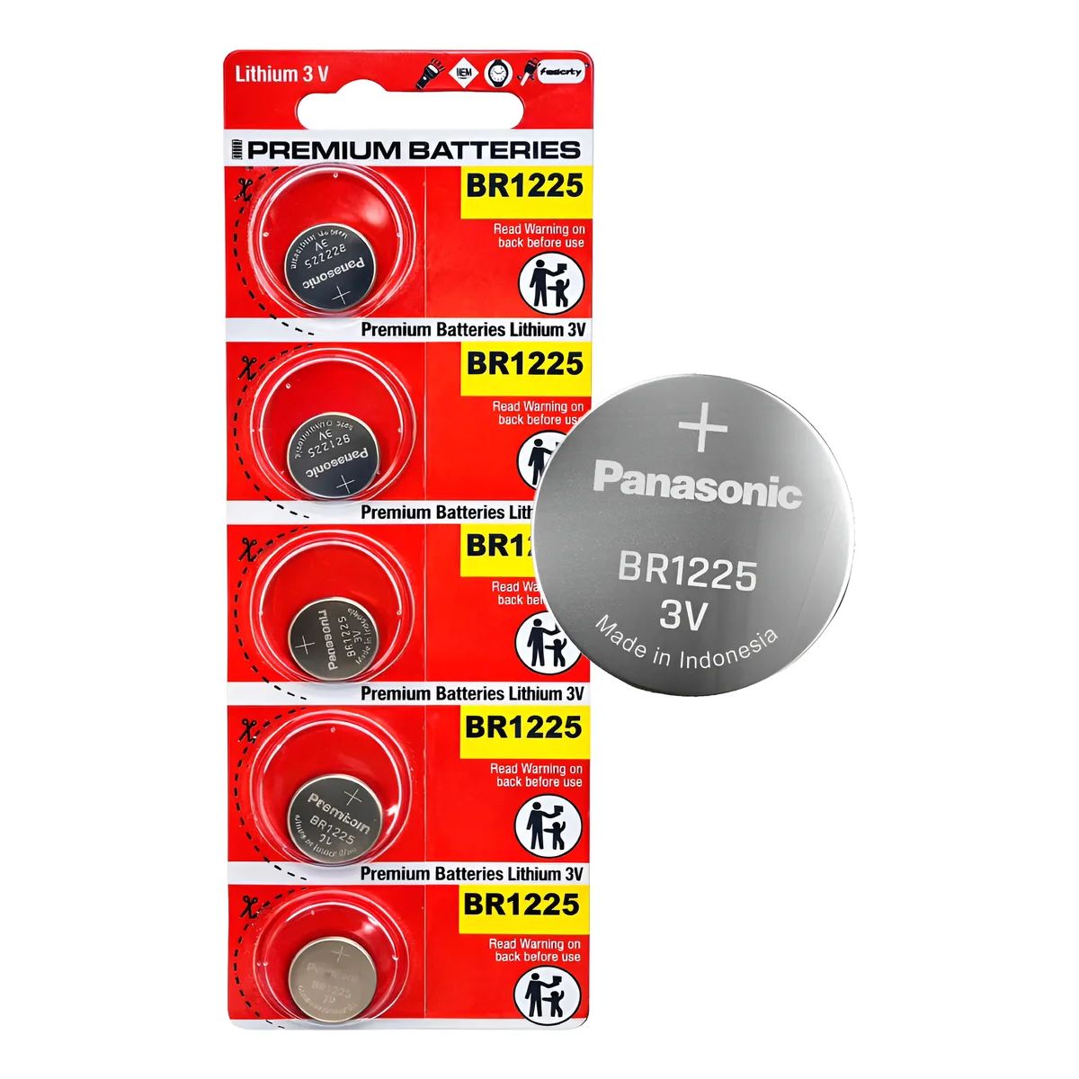 PILAS BR1225 PANASONIC(BLISTER X 5 UNID), marca Panasonic - Foto Principal