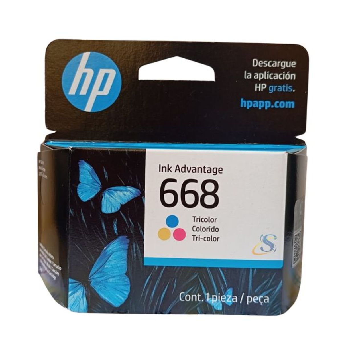 HP - Cartucho de Tinta HP 668 Tricolor 7FP36VL DJ 2975, 4375
