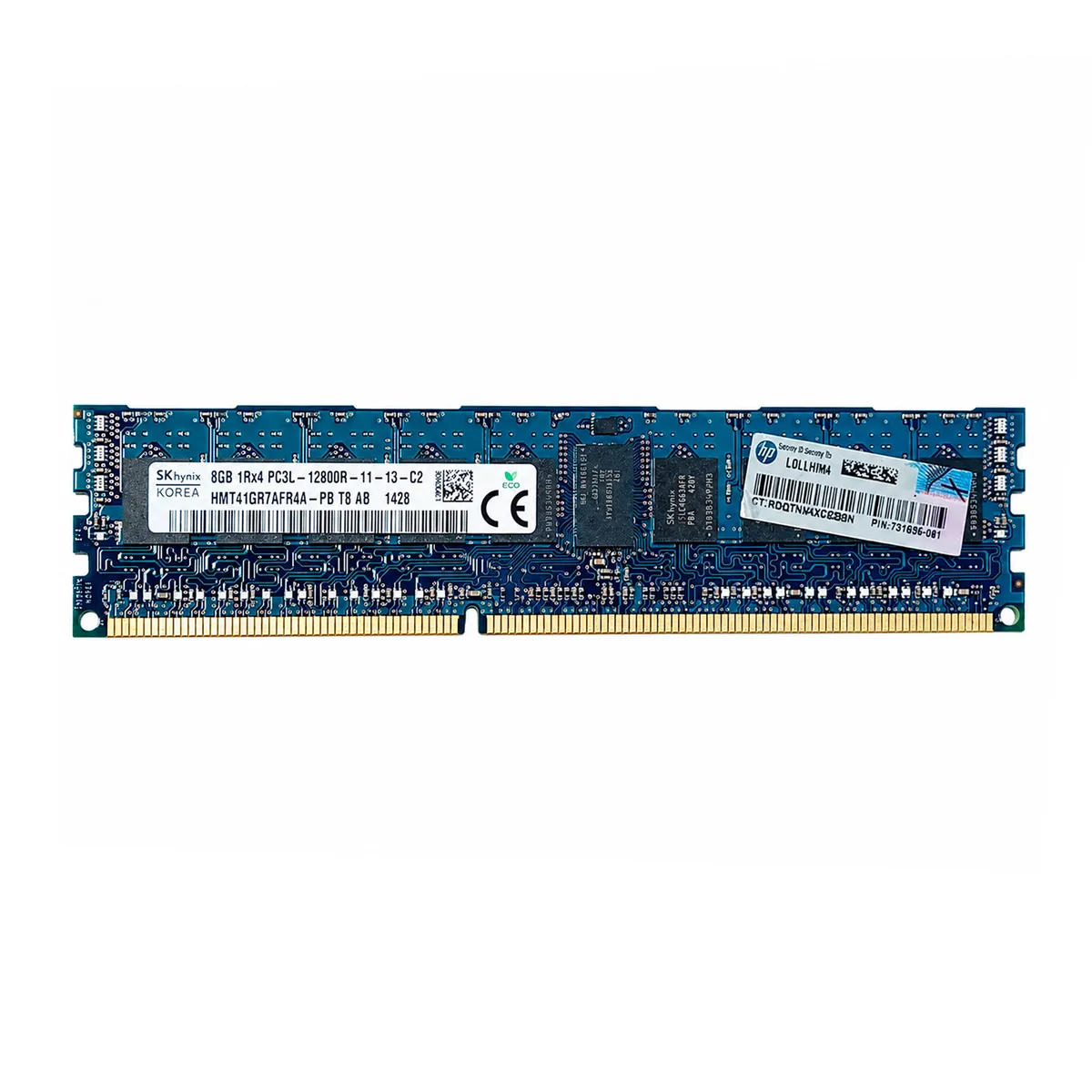 HP - MEMORIA RAM HP 8GB 1RX4 PC3L 12800R - P-N 731656-081