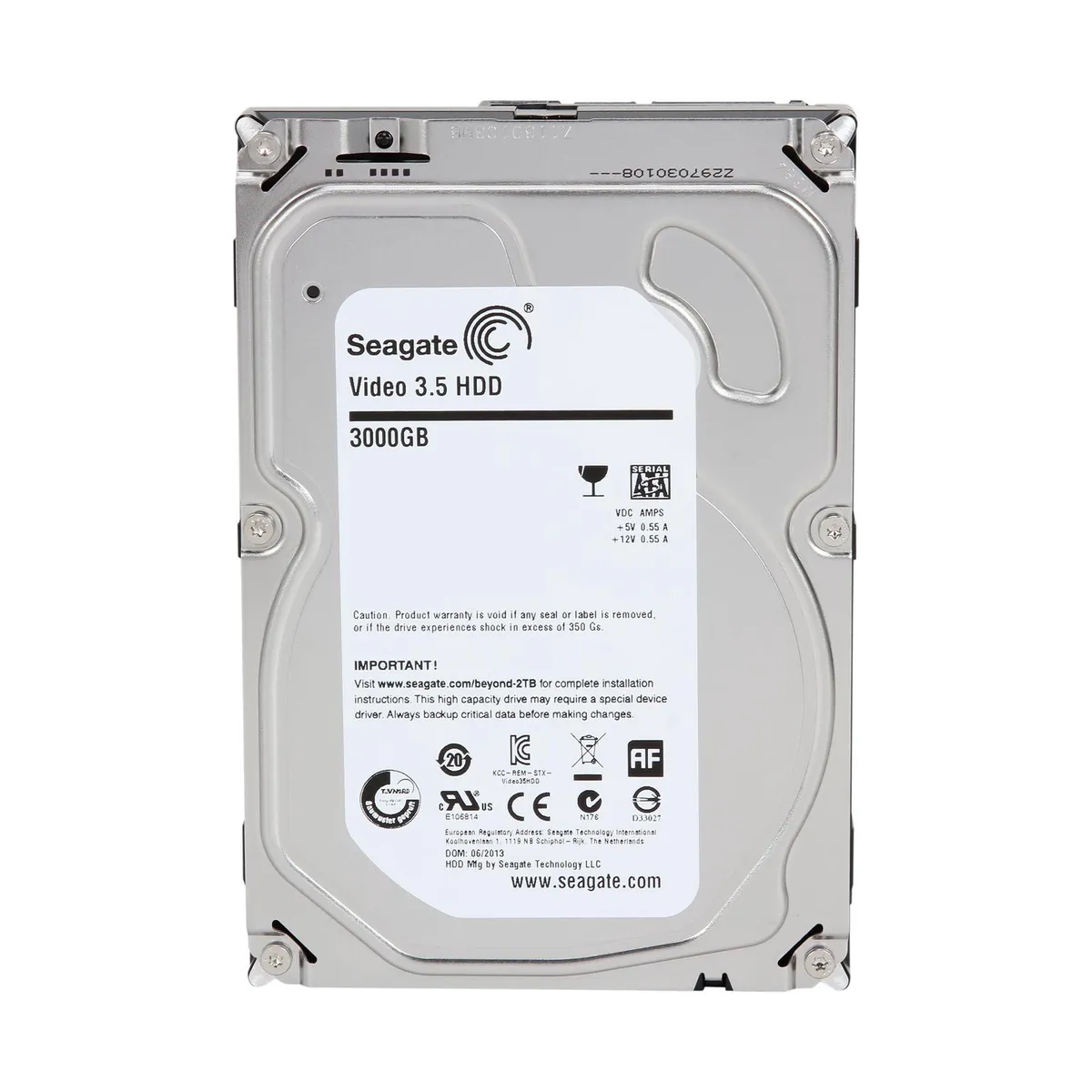 SEAGATE - DISCO DURO INTERNO SATA SEAGATE VIDEO 3TB 5900 RPM P-N ST3000VM002
