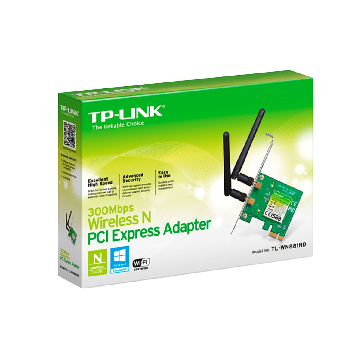 TP LINK - TARJETA DE RED TP-LINK TL-WN881ND V2.2 PCI-E P-N TL-WN881ND