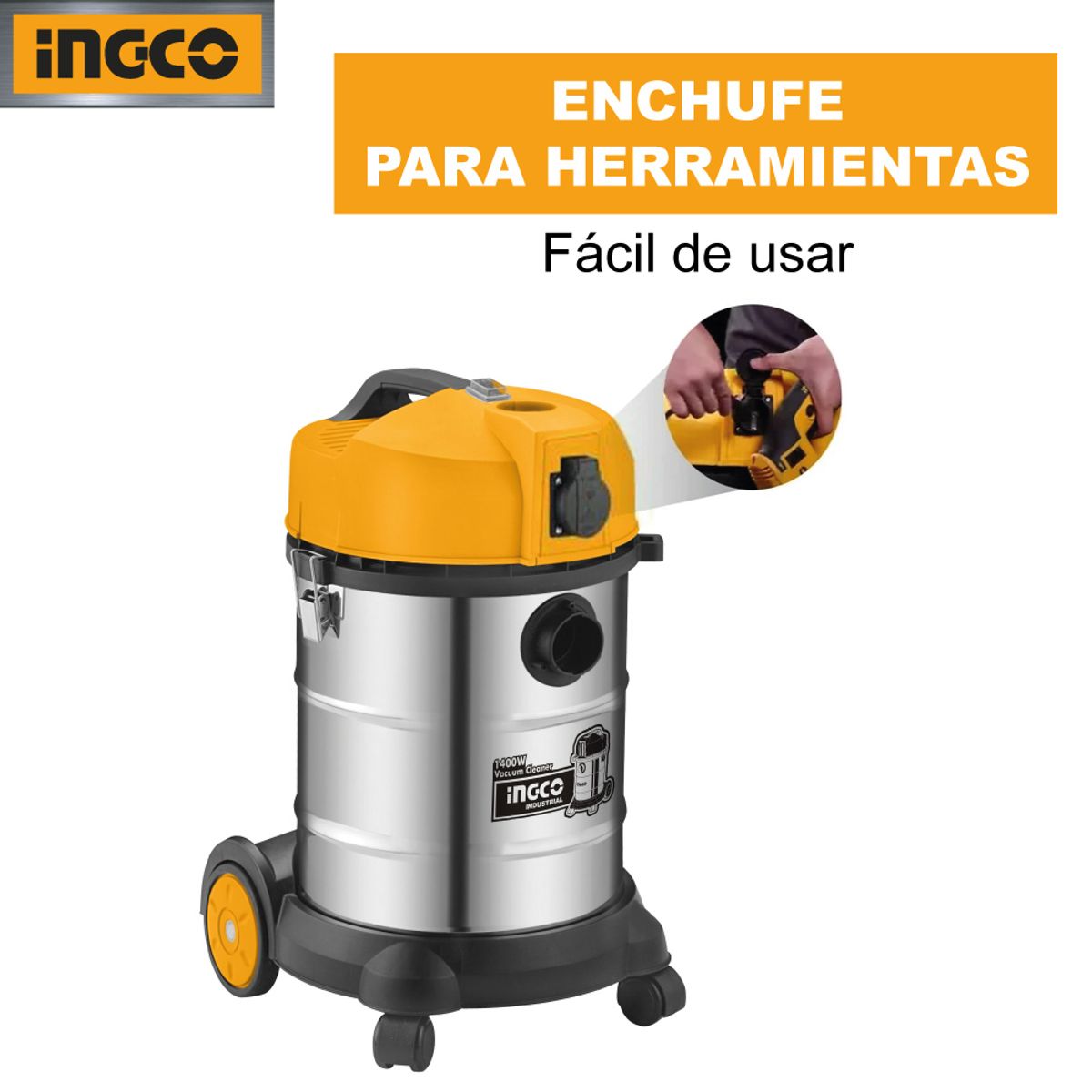 INGCO TOOLS - Aspiradora INGCO 1400W 30L VC14301