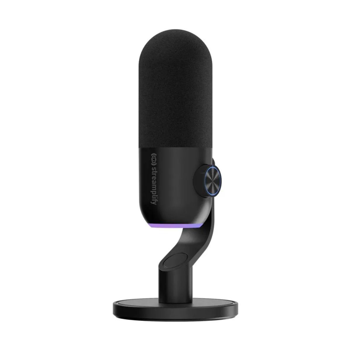 STREAMPLIFY - Streamplify - Micrófono MIC Mini 48 RGB Cardioide - Negro