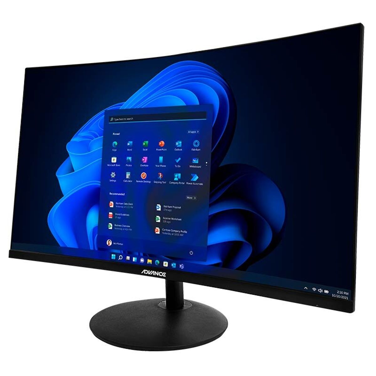 ADVANCE - Monitor curvo ADVANCE ADV-2751S 27 FHD VA 100Hz 1ms HDMI DP