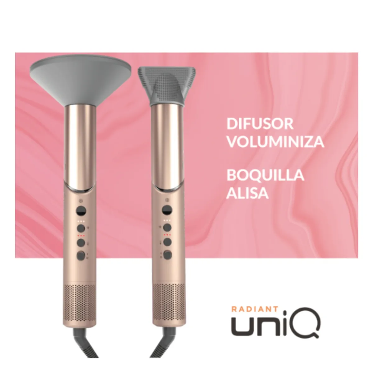 GAMA - Modelador y Secador Multistyler 9 en 1 GA.MA UniQ Radiant HDCBR0000000572