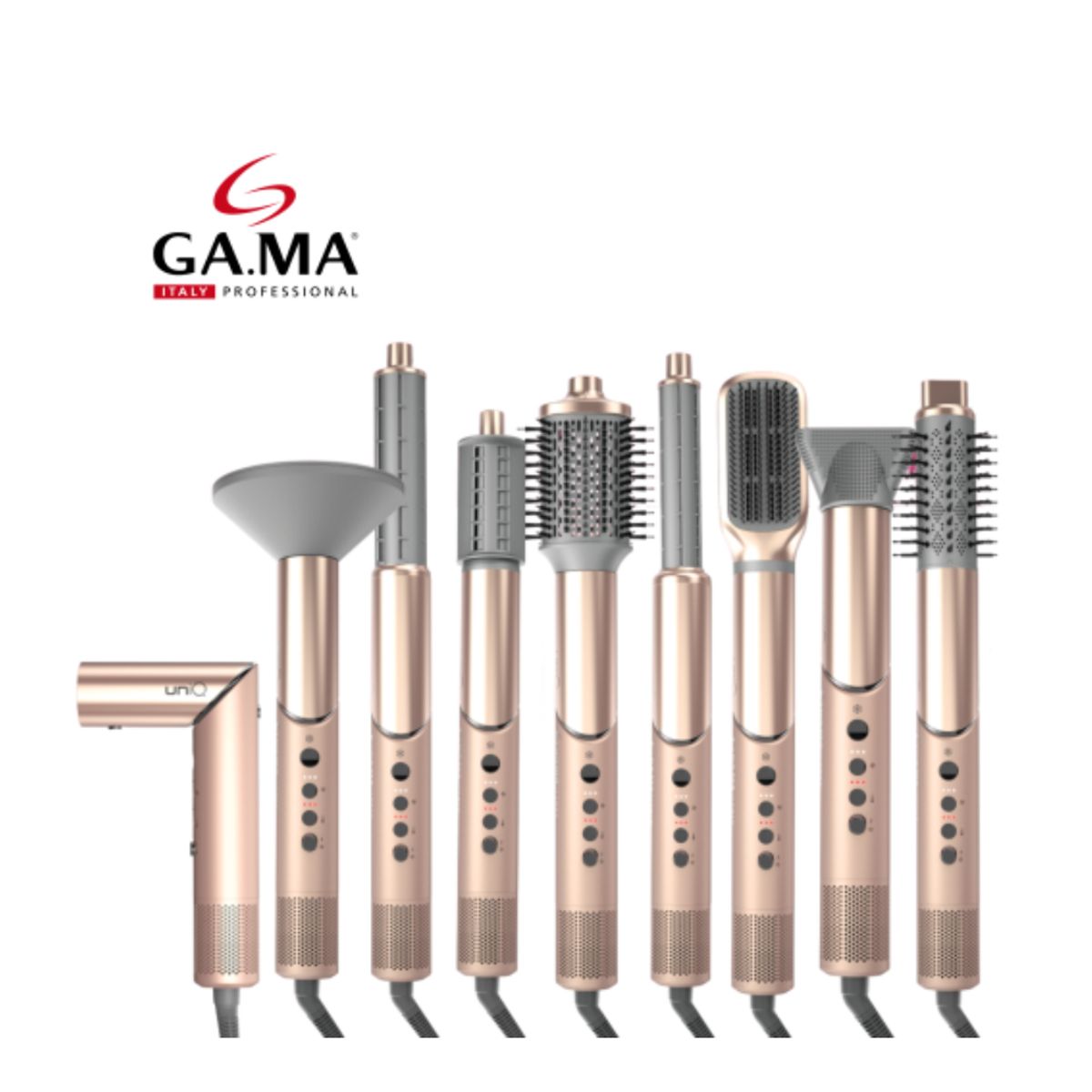 GAMA - Modelador y Secador Multistyler 9 en 1 GA.MA UniQ Radiant HDCBR0000000572