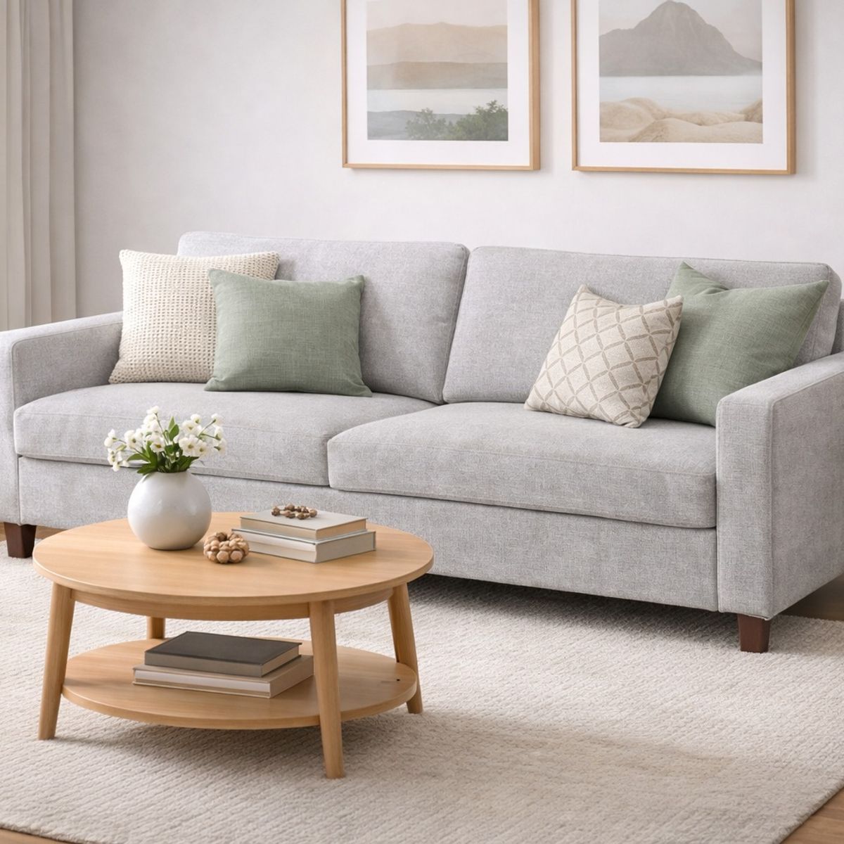 ARTSOFA - Sofá Tres Cuerpos Meridan Plata Antifluido