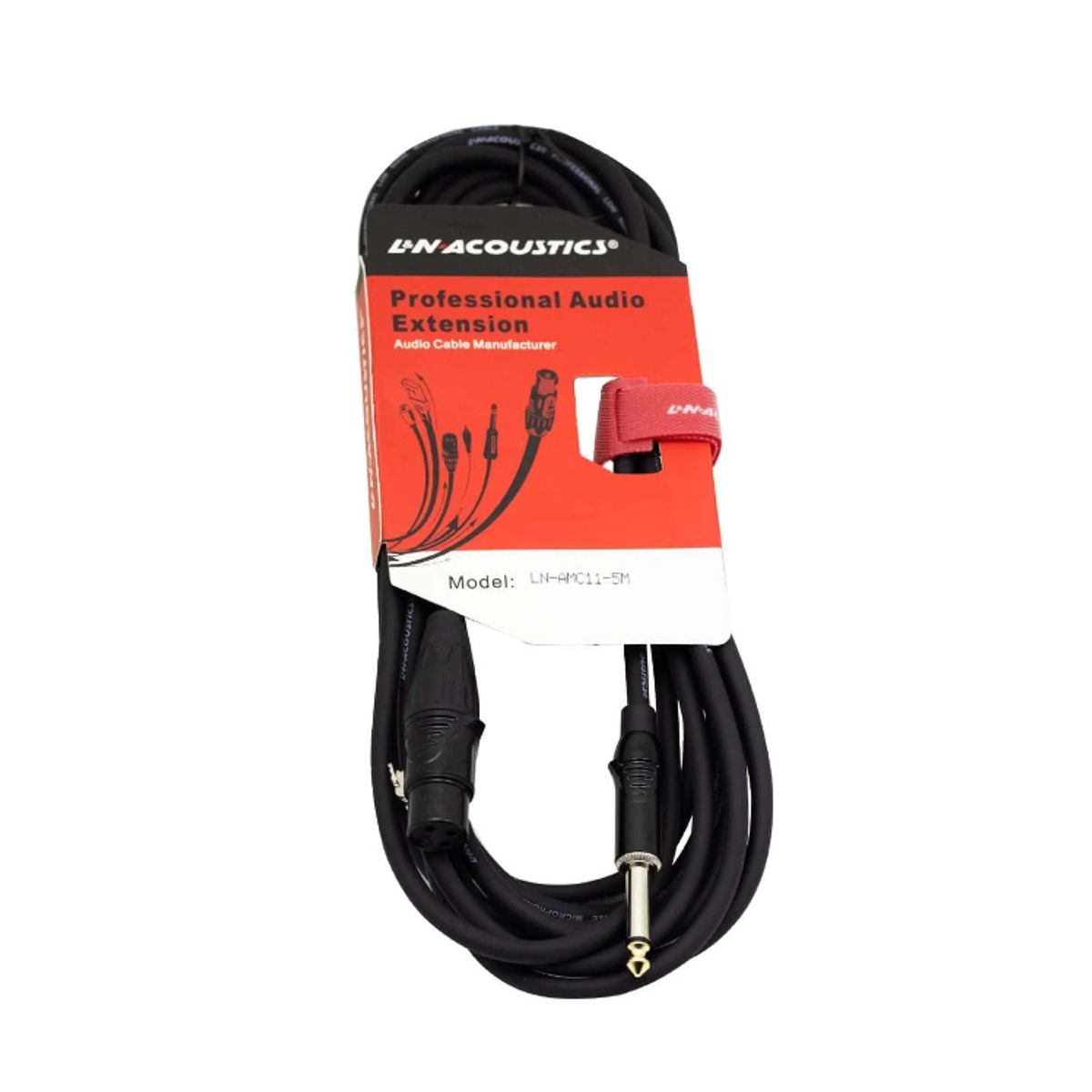GENERICO - Cable para Micrófono Jack XLR a Plug Mono 5 Metros LN-AMC11-5M L&N-ACOUSTICS