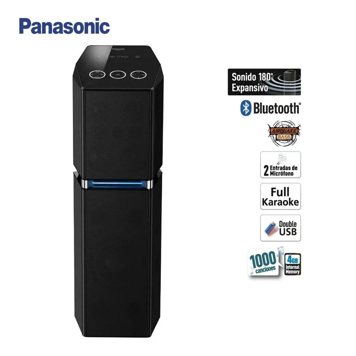 PANASONIC - Equipo de Sonido Panasonic Bluetooth 1700W - SC-UA70PU-K