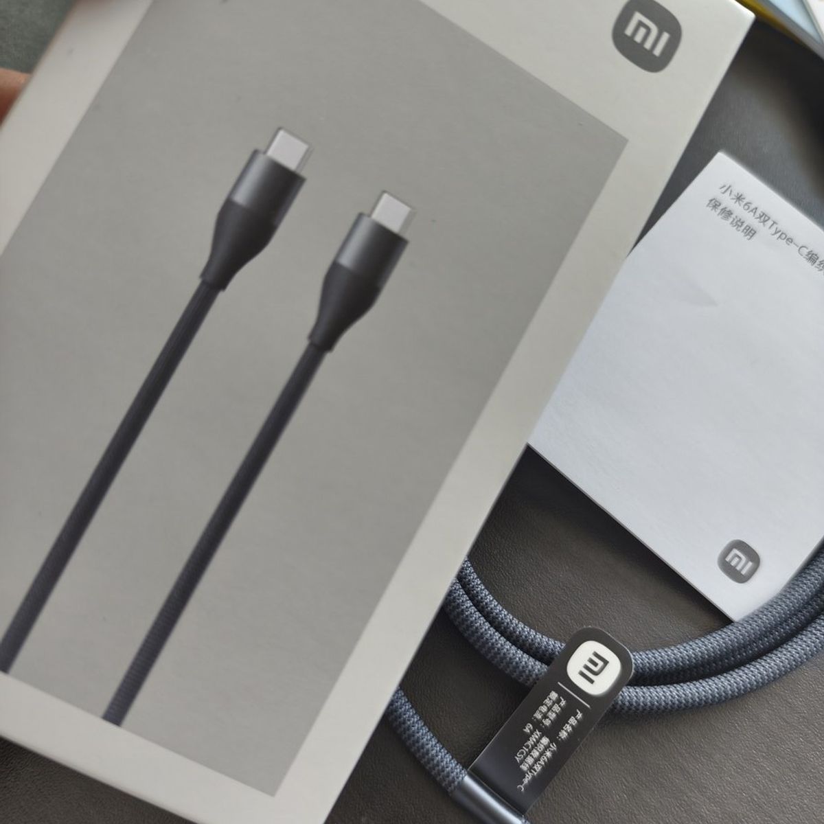XIAOMI - Cable Tipo C Xiaomi - 6A Soporta Carga Turbo 120W - Original