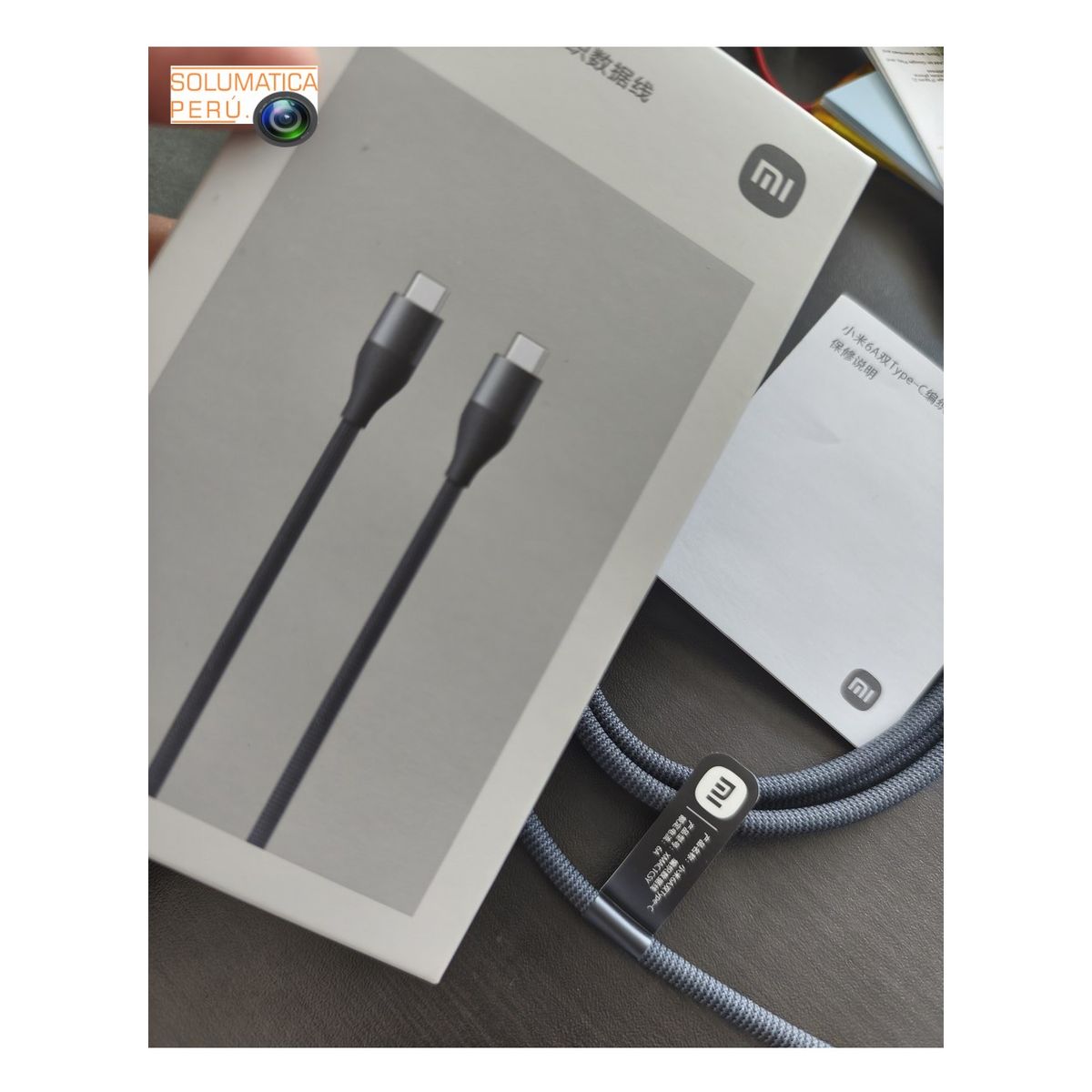 XIAOMI - Cable Tipo C Xiaomi - 6A Soporta Carga Turbo 120W - Original