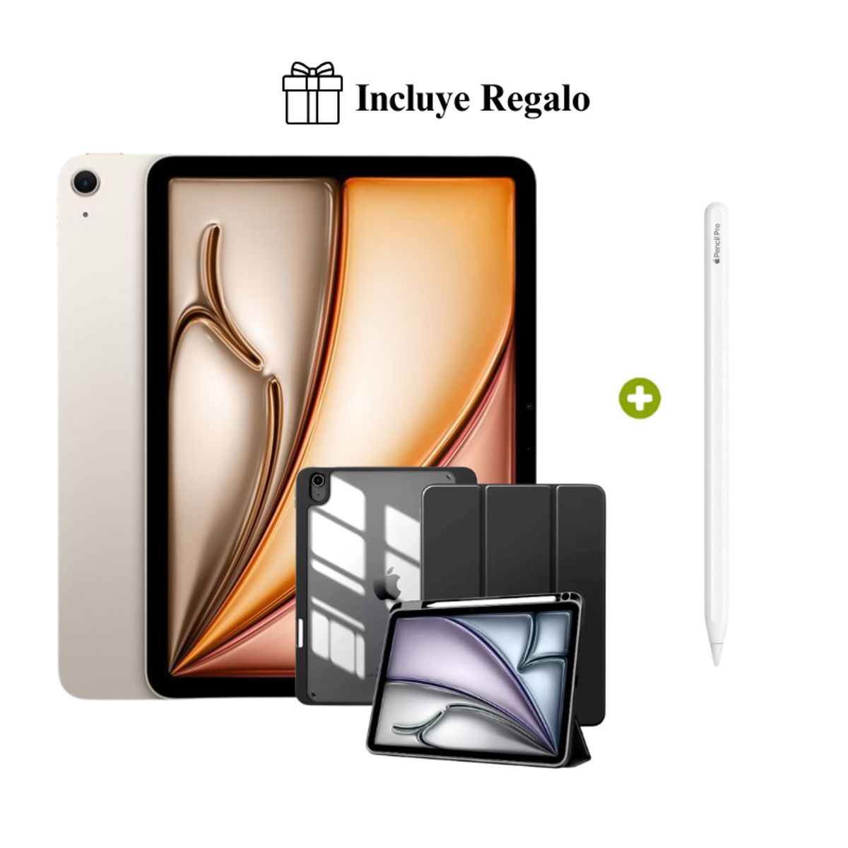 APPLE - Nuevo Apple iPad Air 11″ Chip M4 Wifi 128GB - Starlight 2026 + Pencil Pro + Regalo