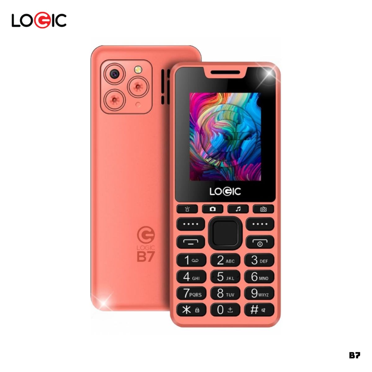 LOGIC - CELULAR BASICO LOGIC B7 2G DUAL SIM - MELON