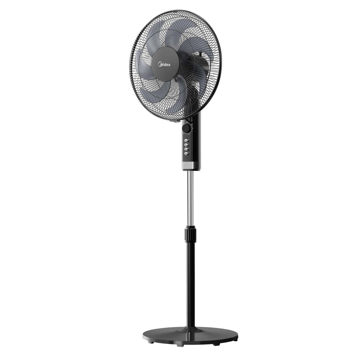 Midea - Ventilador con Temporizador 120 min Midea MFA164MB con Aire Amplificado 7 aspas