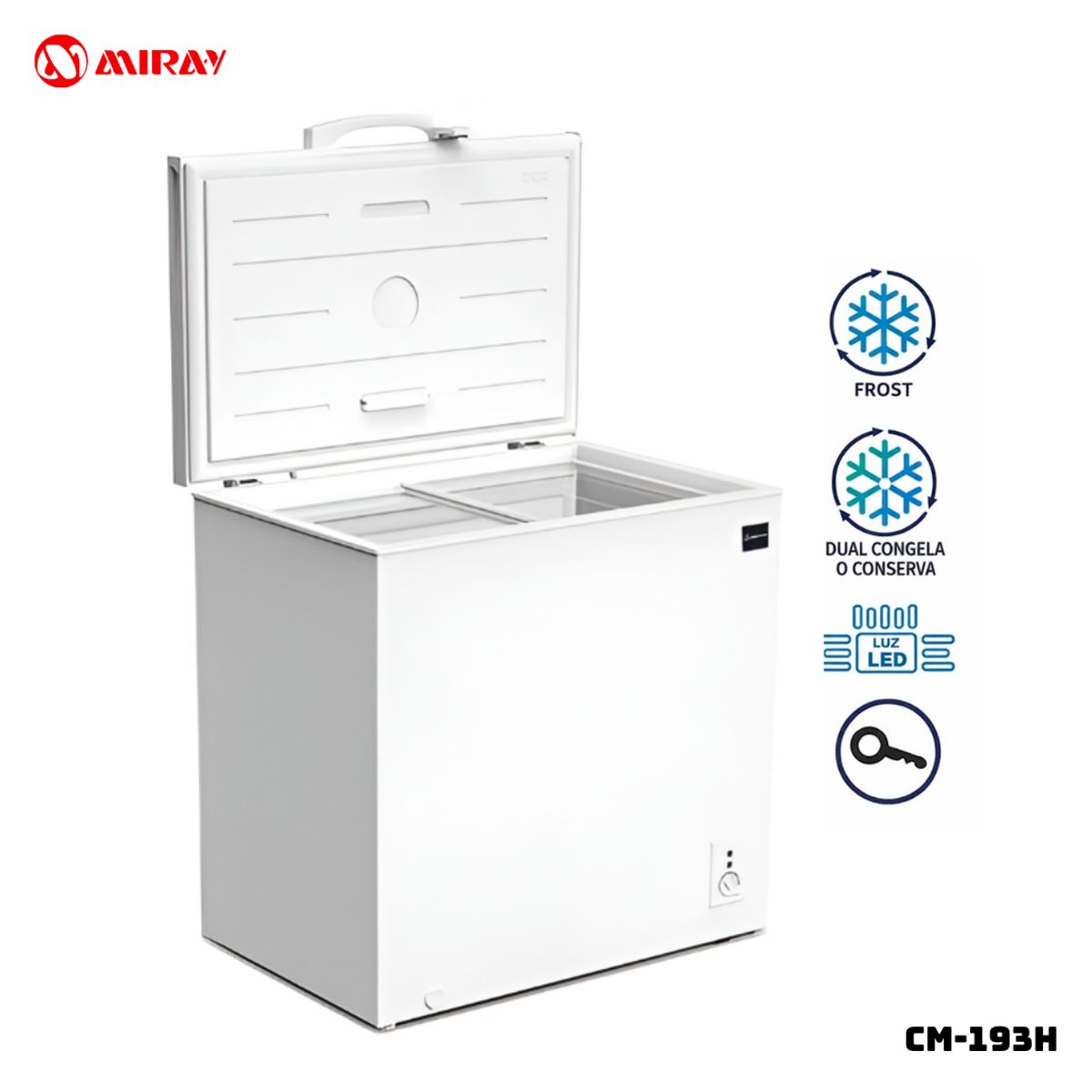 MIRAY - CONGELADOR MIRAY 199 L BLANCO CROMA - CM-193H