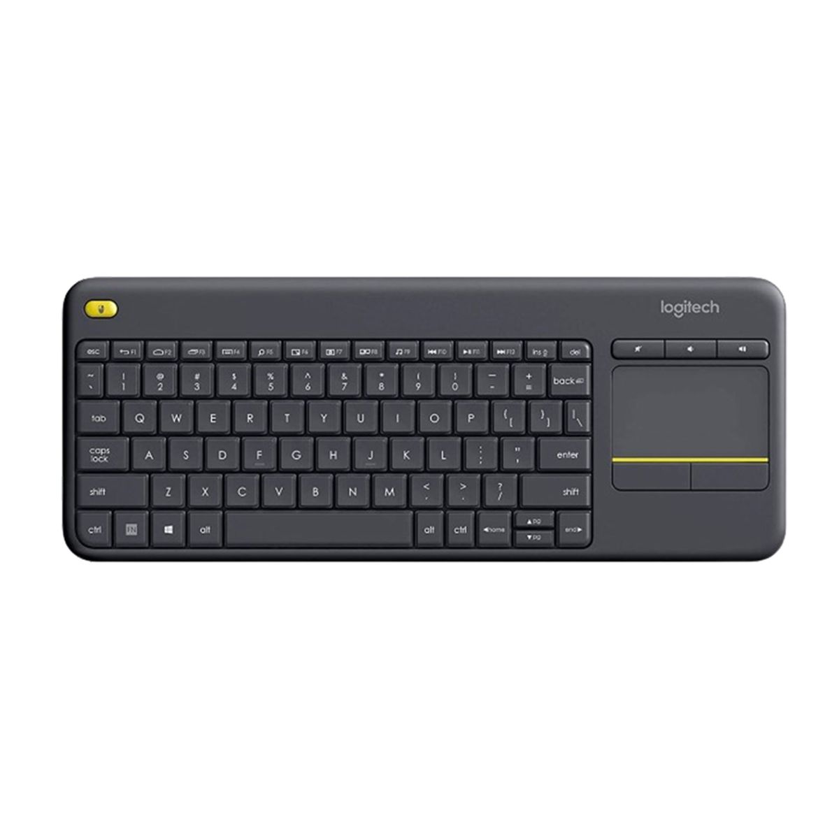 LOGITECH - Teclado Inalámbrico Logitech K400 Plus - Ideal Para Smart Tv, Con Touchpad Integrado, Como