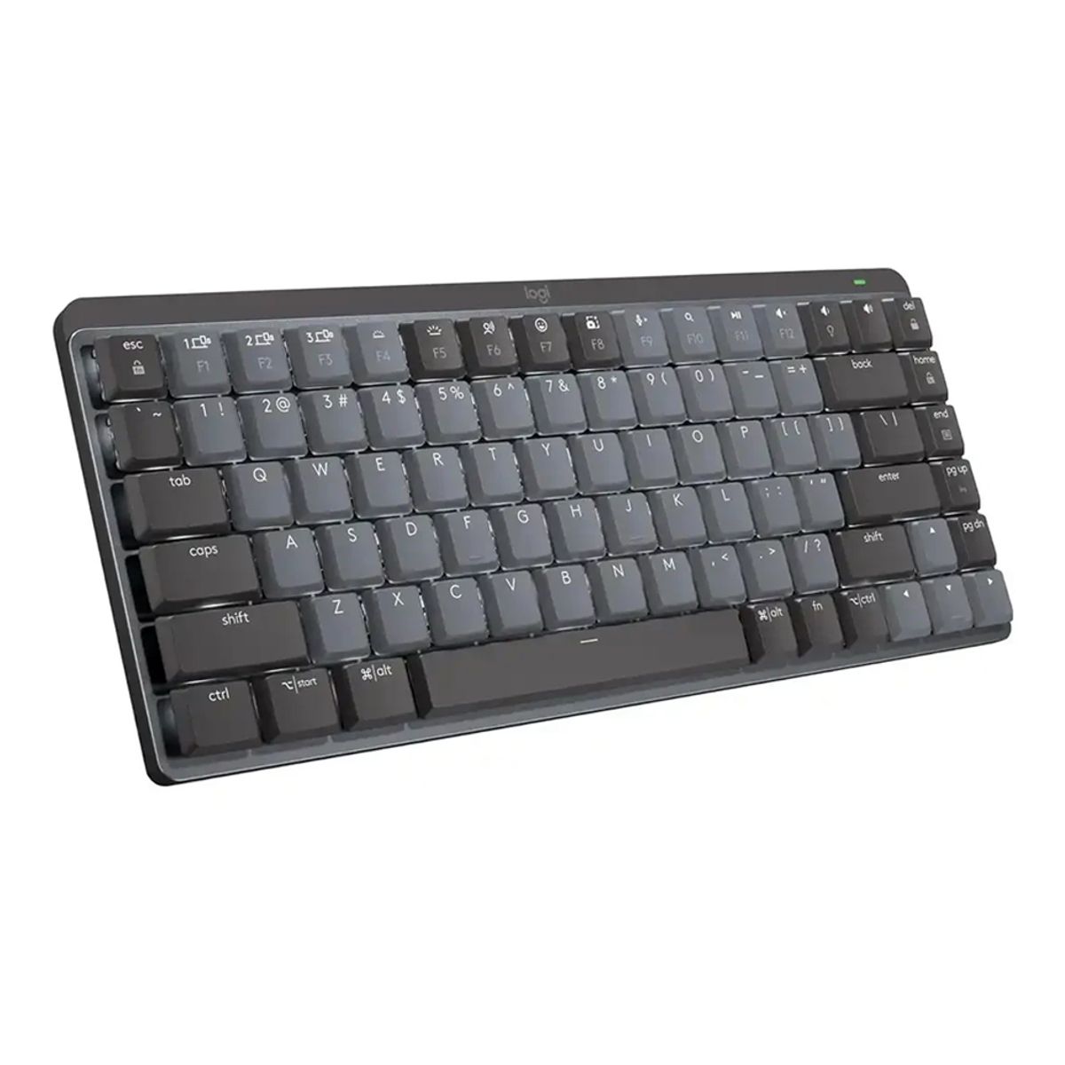 LOGITECH - Teclado Mecánico Iluminado Logitech Mx - Bluetooth Y Wi-Fi, Color Negro, Teclas Retráctile