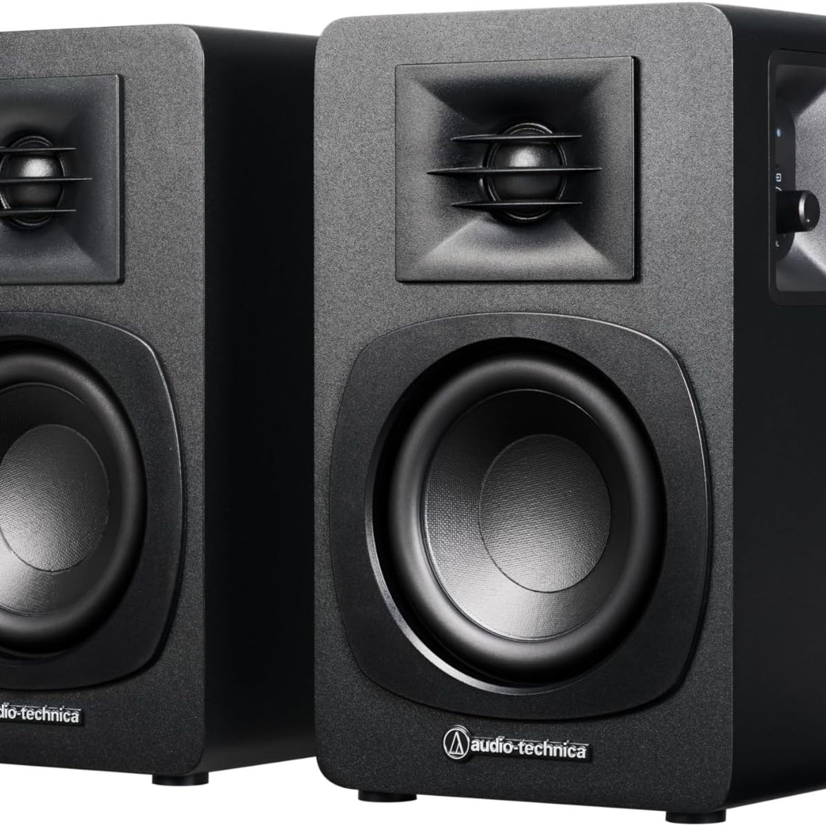 AUDIO TECHNICA - Parlantes activos Audio Technica ATSP3X con Bluetooth y RCA, 40W RMS por Canal Negros