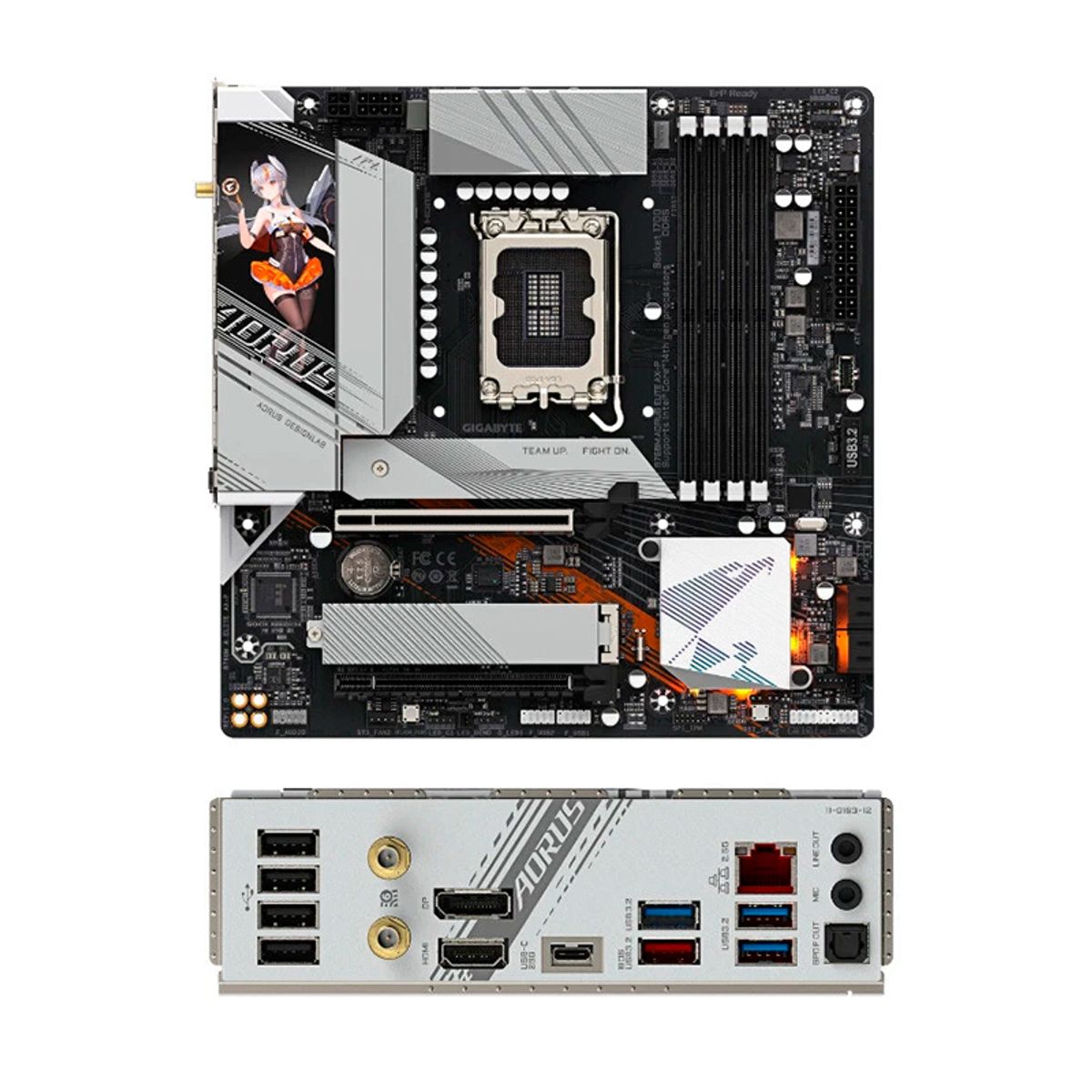 GIGABYTE - Placa Gigabyte B760M Aorus Elite AX-P DDR5 LGA 1700