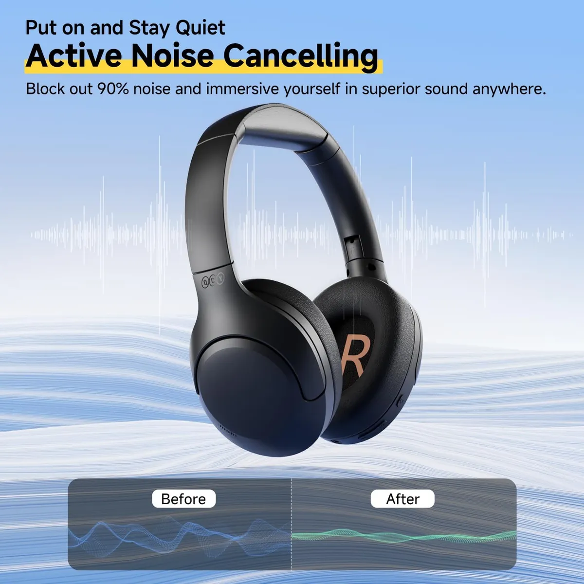 QCY - Audifonos Bluetooth QCY H3 Lite con ANC y hasta 60H